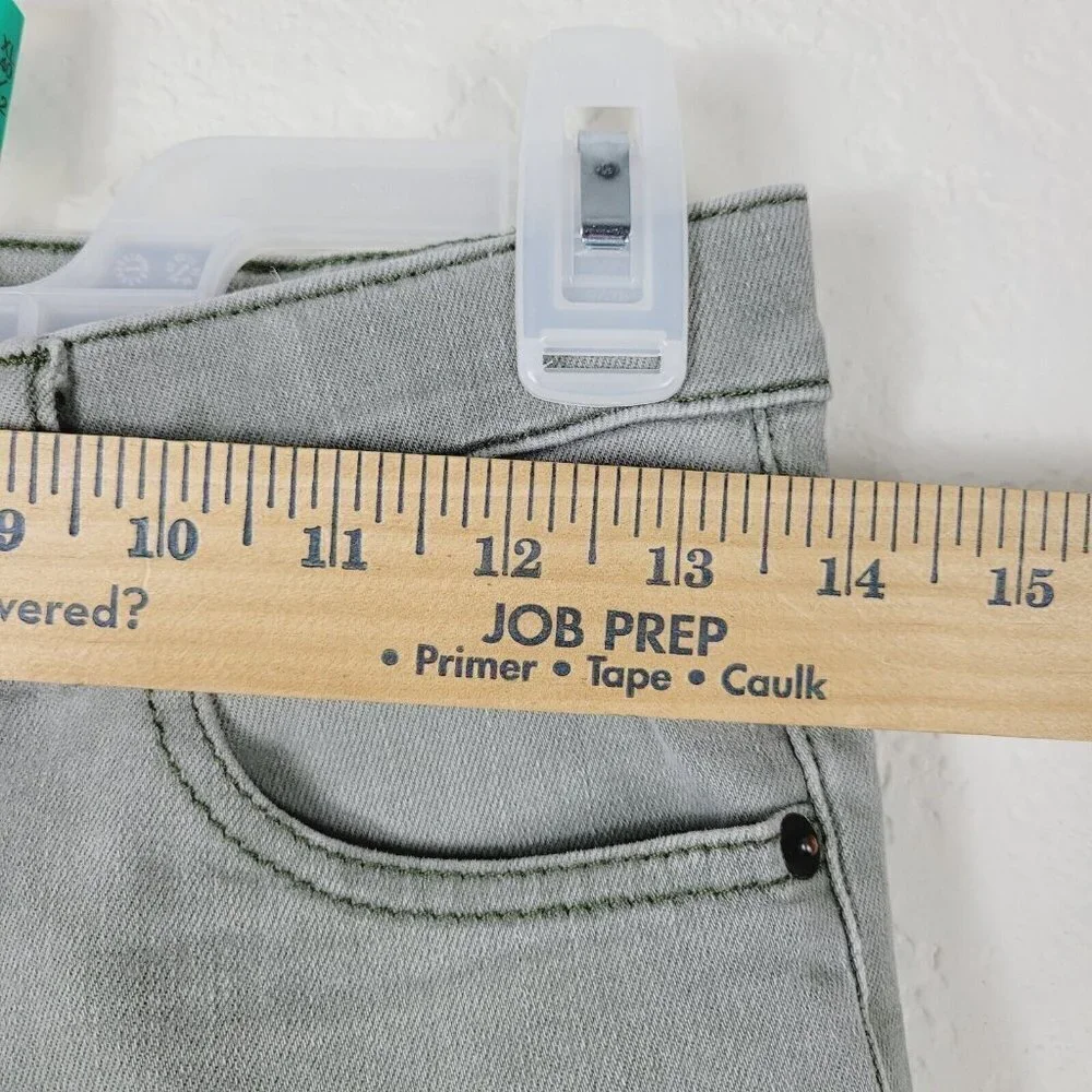 GAP Girls Denim Jeans Stretch Slim Sz 14 Gray Mid Rise Teens Teenager Junior